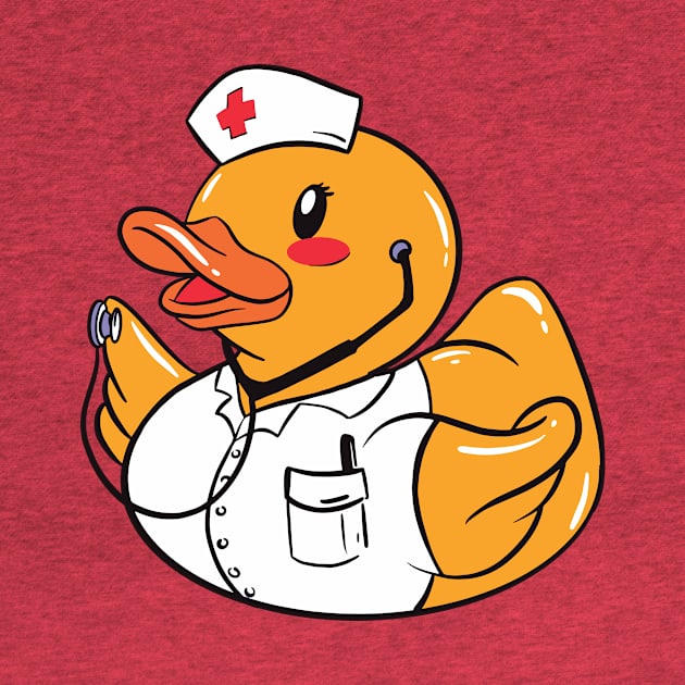 Cute Nurse Rubber Ducky // Nurse Squeaky Duck by Now Boarding